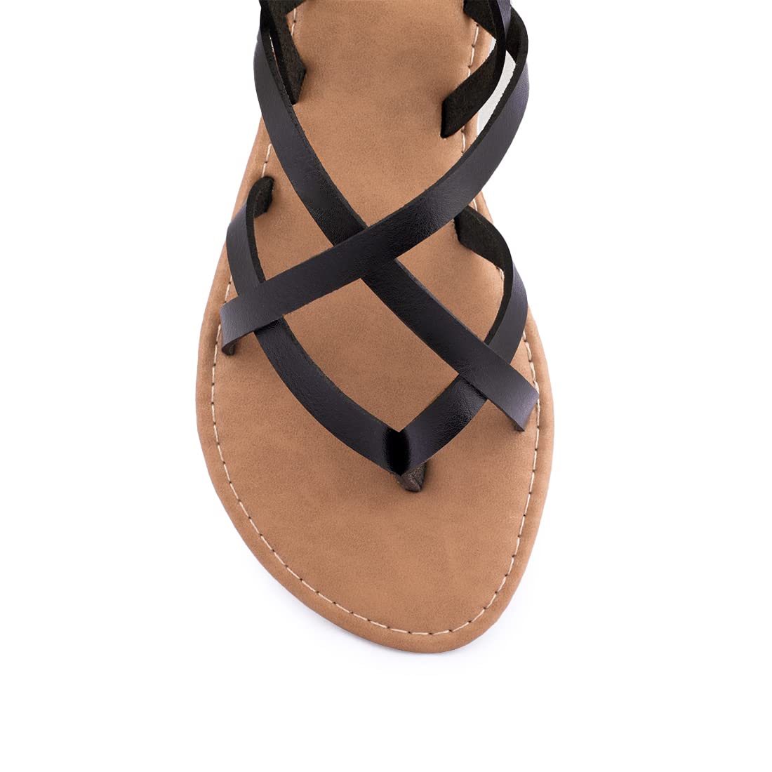 Women's Gladiator Flat Sandals - Fisherman Strappy Sandals with Ankle Strap | Comfortable Summer Casual Shoes for Beach, Walking & Outdoor Activities