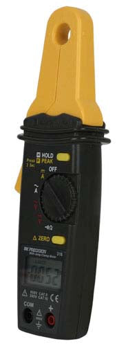 BK Precision 316 4-Digit AC/DC Clamp Meter - Mini Digital Clamp-On Ammeter for Electrical Testing, HVAC, Automotive & Home DIY Use
