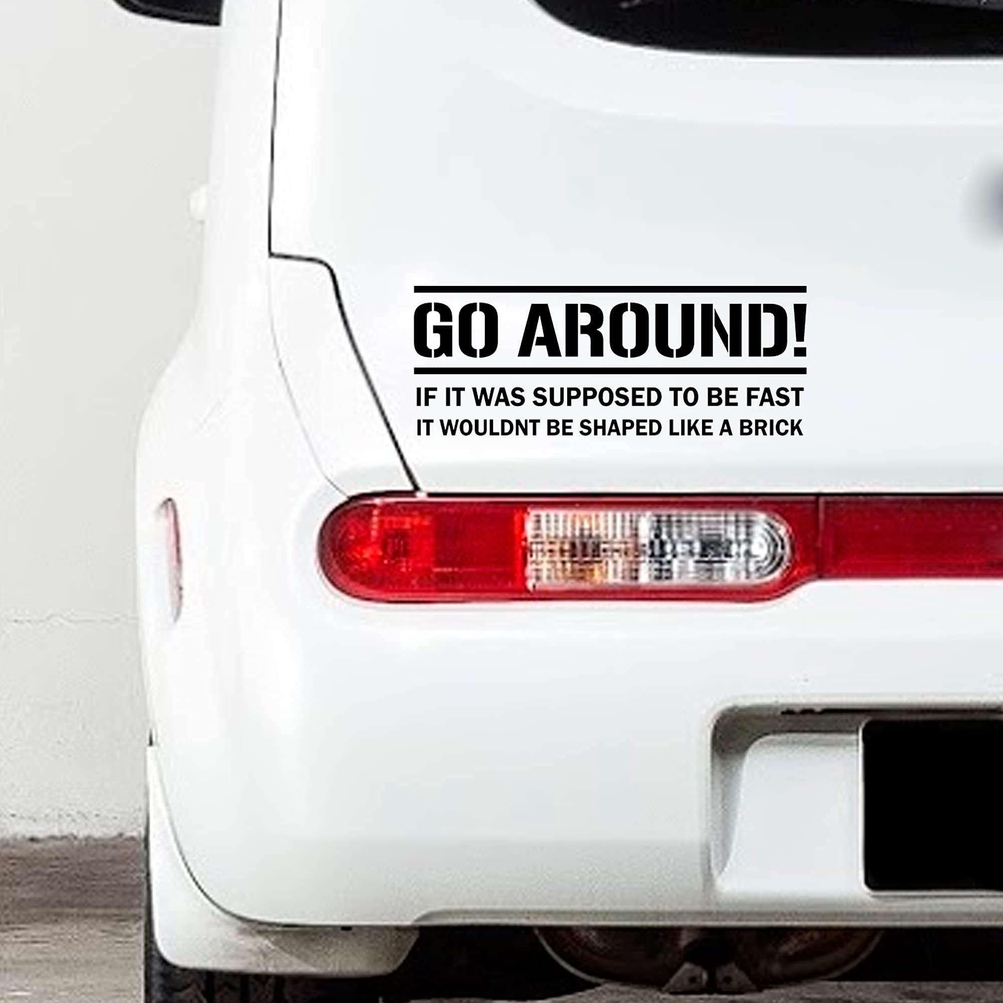 Go Around Vinyl Car Decal - Waterproof Vehicle Sticker for Windows, Trucks & SUVs - Perfect for Personalization, Sports Fans & Car Enthusiasts