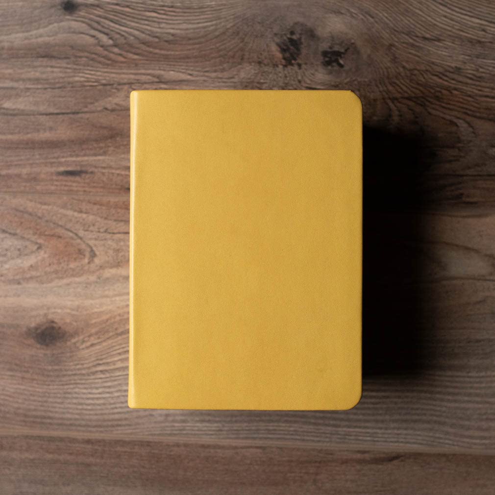 Hand-Bound Buttercup Yellow Genuine Leather Large Holy Bible KJV - King James Version with Bible Dictionary & Topical Guide for Latter-Day Saints | Perfect for Scripture Study, Church Services & Personal Devotion