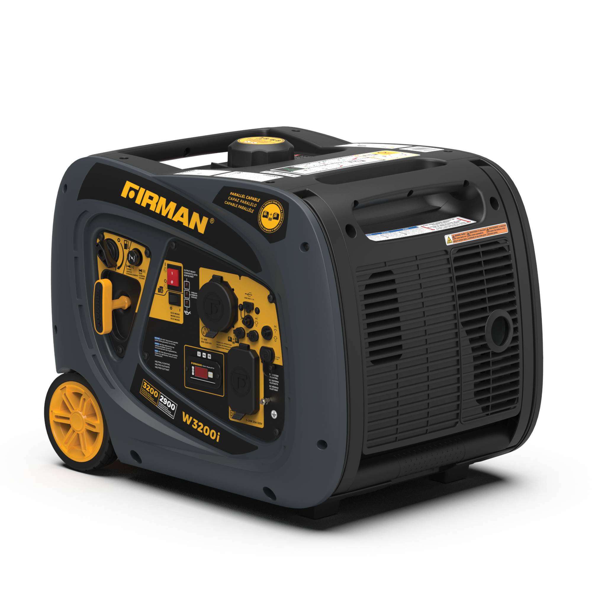 3200W Portable Inverter Generator with Recoil Start - Quiet, Reliable Power for Camping, RV Trips & Emergency Backup