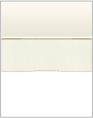 Premium Business Voucher Check Stock - 250 Sheets Laser Printer Checks with Gold Diamond Design - Perfect for Office Accounting, Payroll & Small Business Banking