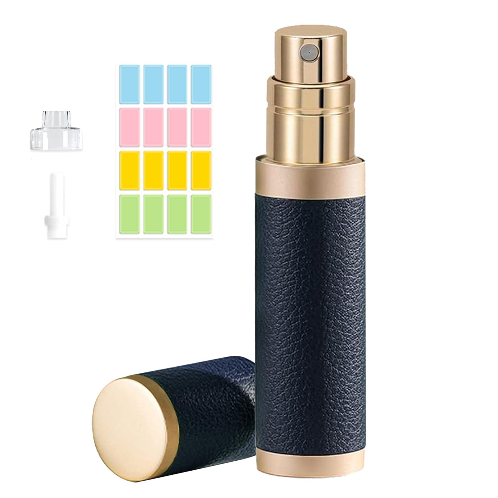 Refillable 5ml Perfume Atomizer Travel Bottle - Portable Empty Spray Bottle for Women & Men (Navy Blue) | Perfect for On-the-Go Fragrance Touch-Ups, Gym Bags & Travel Essentials