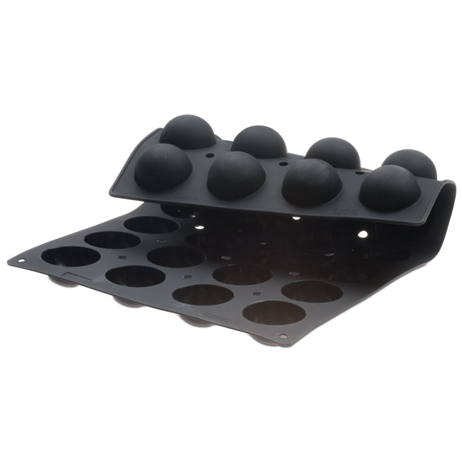 Lekue 28-Cavity Semi Sphere Silicone Baking Mold for Chocolate, Ice Cubes, Candies & Soap Making - Perfect for DIY Desserts, Party Treats & Home Crafts