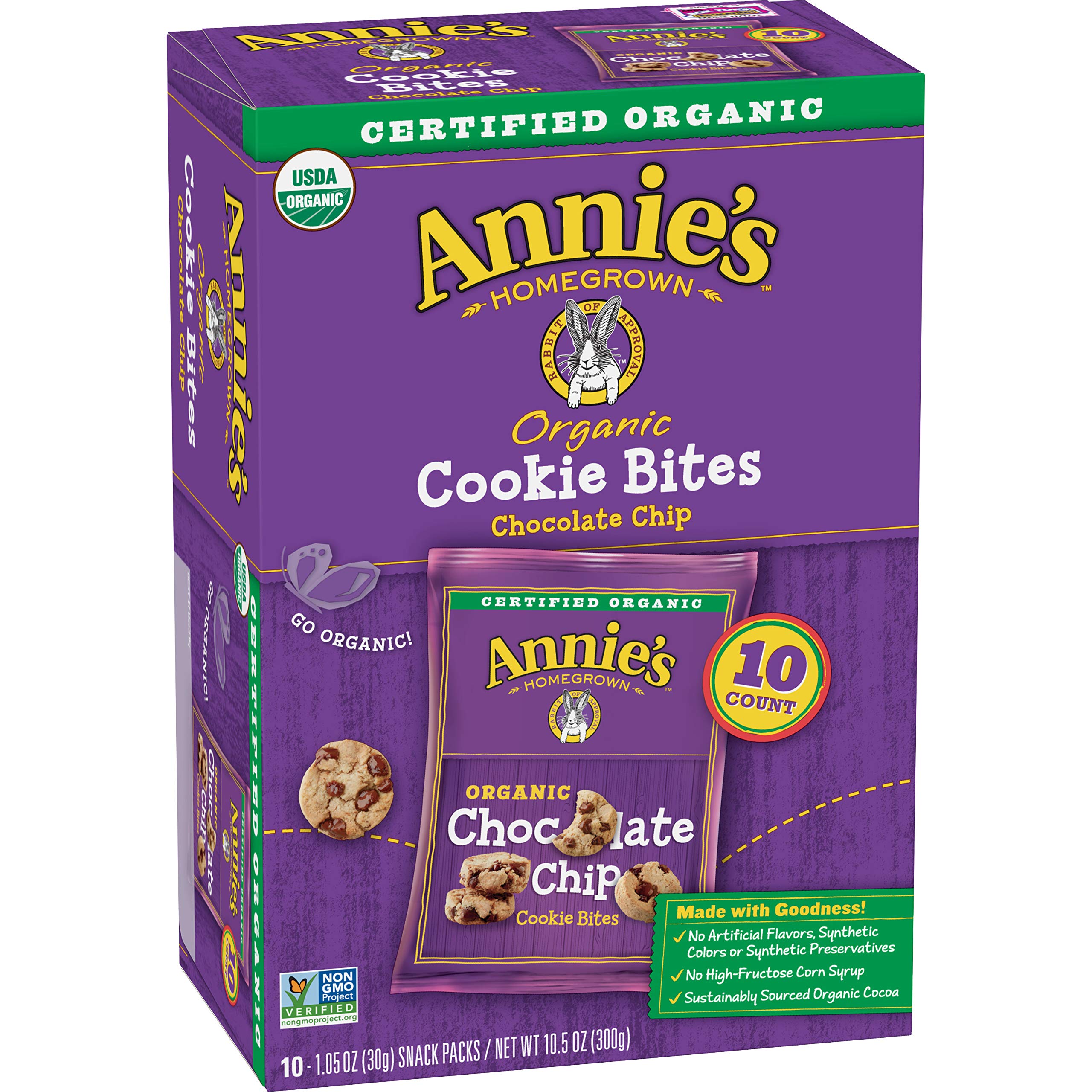 Organic Fruit Snacks & Cookie Bites Variety Pack by Annie's - Healthy Kids Snacks for Lunch Boxes, After School & On-the-Go
