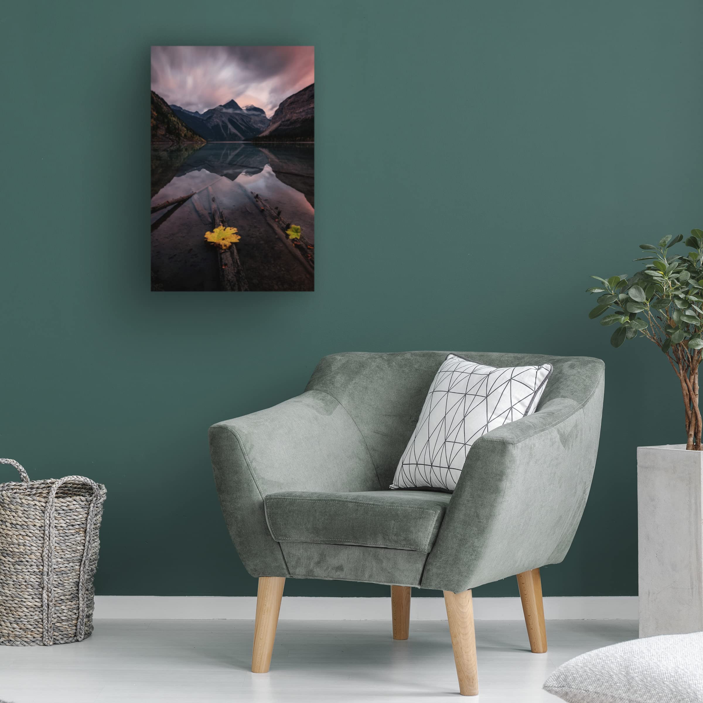 Trademark Fine Art 'Peaceful' Canvas Wall Art by Lydia Jacobs - Serene Landscape Painting for Living Room, Bedroom & Office Decor