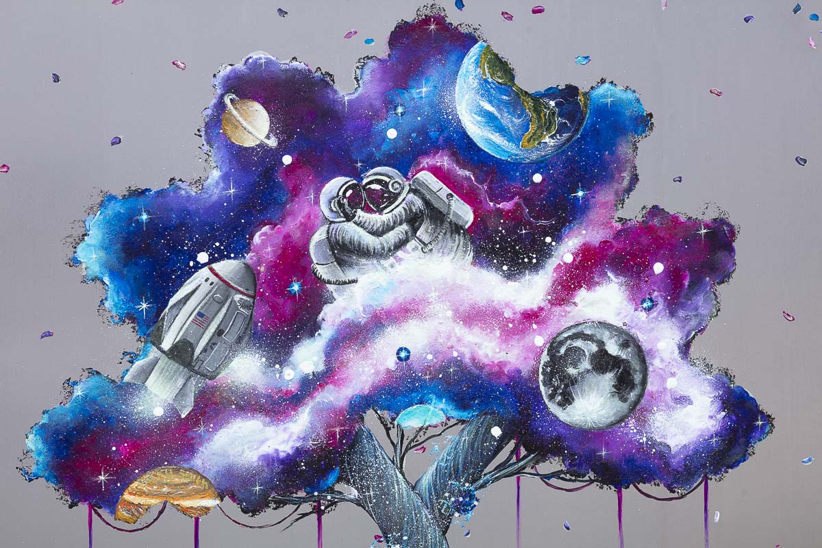 Original 'A Galaxy of Our Own' Artwork - Unique Space-Themed Wall Decor for Home & Office | Perfect Gift for Sci-Fi Lovers & Astronomy Enthusiasts