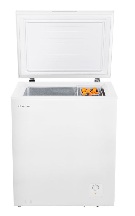 HiSense 145L Chest Freezer HRCF145 - Energy Efficient Upright Deep Freezer for Home, Garage & Restaurant Use - Perfect for Frozen Food Storage & Bulk Meal Prep