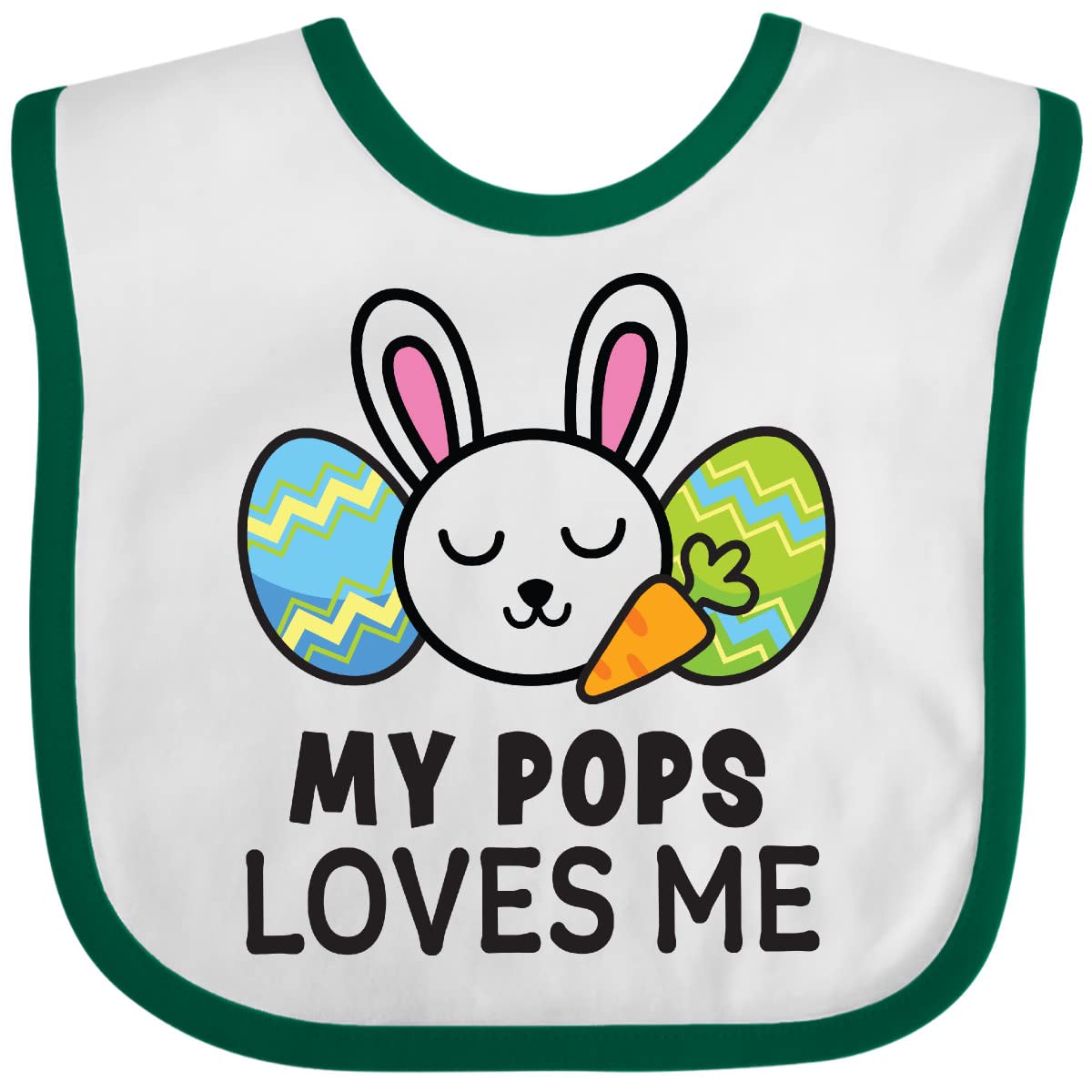 Inktastic Bunny Easter Bib for Babies - Perfect for Easter Gifting