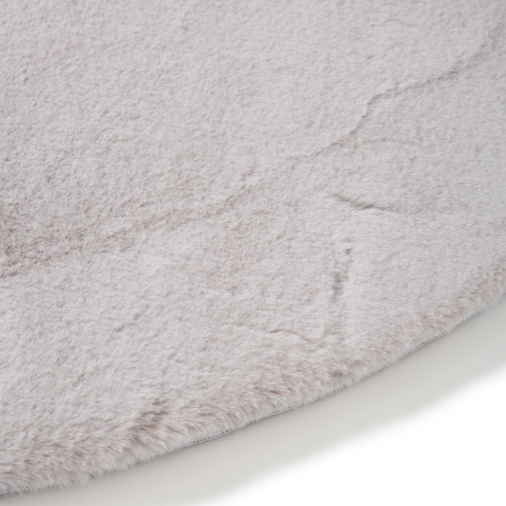 Premium Mitis Round Rug 2' Light Gray - 150cm (59