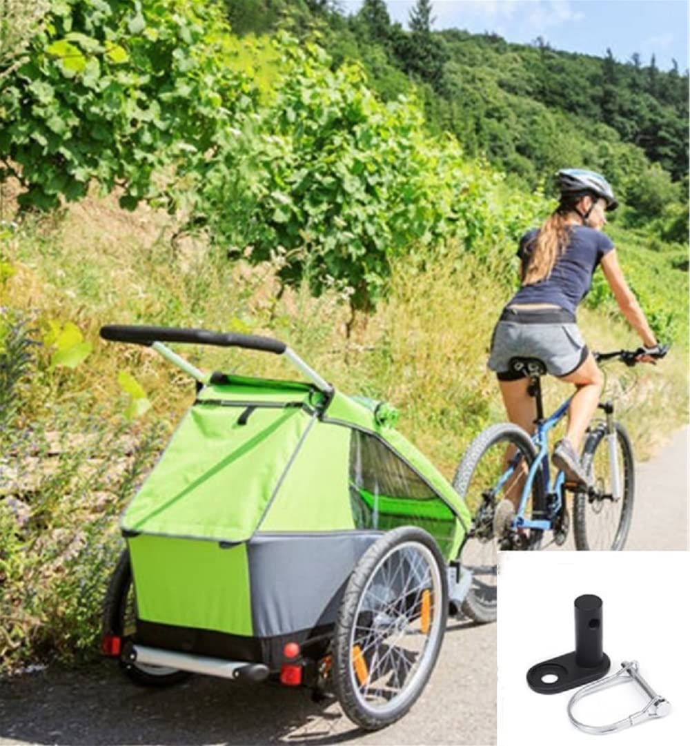 Sturdy Bike Trailer Coupler - Heavy Duty Steel Bicycle Trailer Hitch for Baby & Pet Trailers | Perfect for Family Cycling, Grocery Hauling & Outdoor Adventures