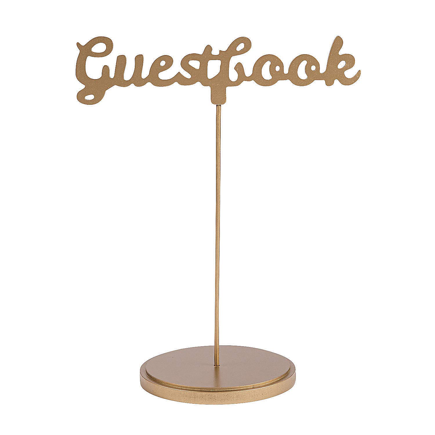 Elegant Gold Calligraphy Wedding Guest Book Sign - Wooden Table Decor for Reception, Bridal Shower & Anniversary Celebrations