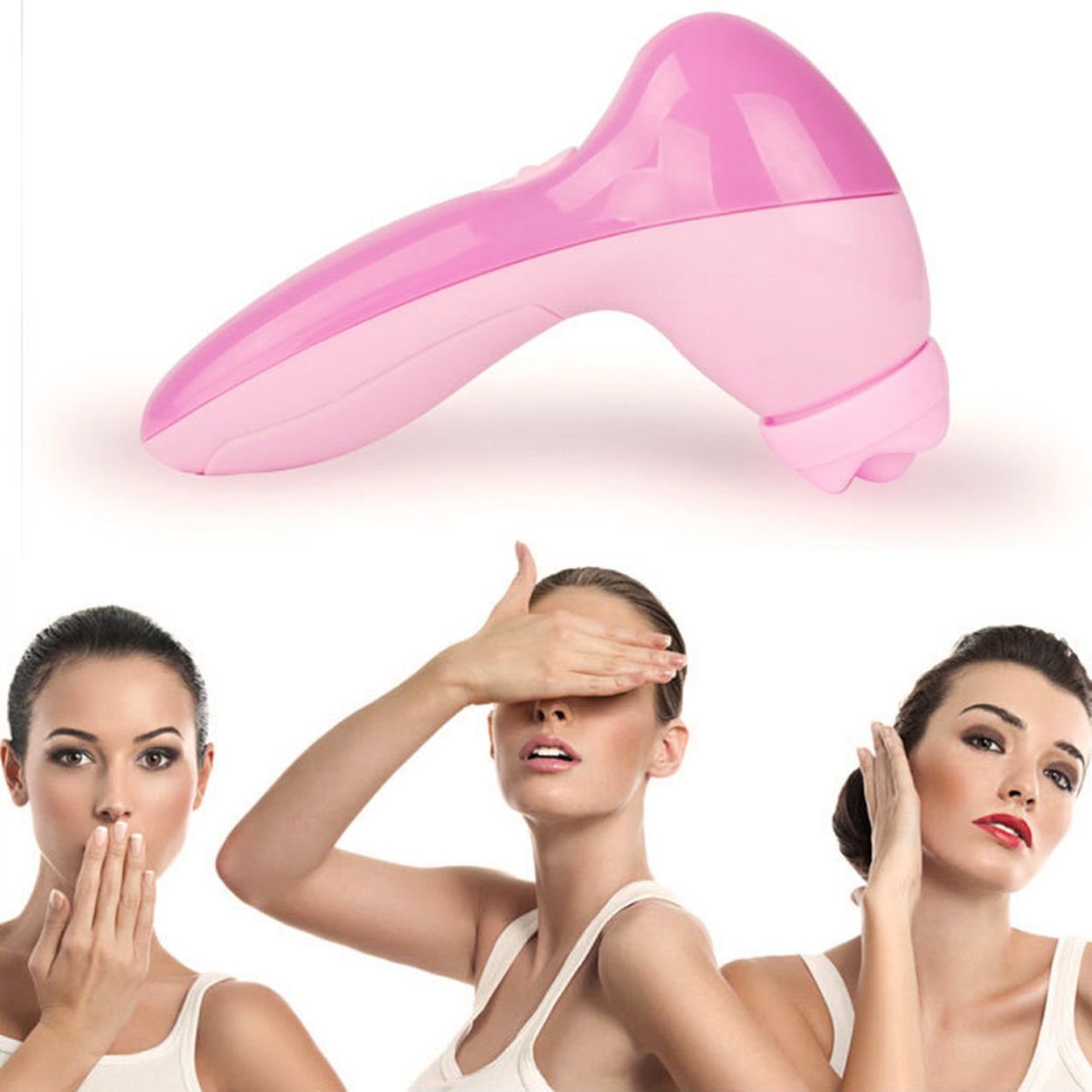 6-in-1 Facial Beauty Device - Cleansing & Massage Tool for Skin Care | At-Home Spa Treatment & Skincare Routine