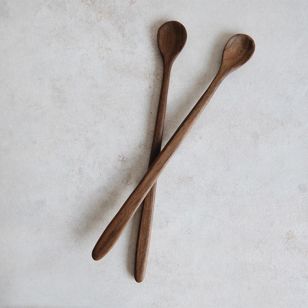 Hand Carved Walnut Tasting Spoon - Premium Wooden Spoon for Cheese, Honey, Jam & Olive Oil - Perfect for Gourmet Tasting, Charcuterie Boards & Kitchen Decor