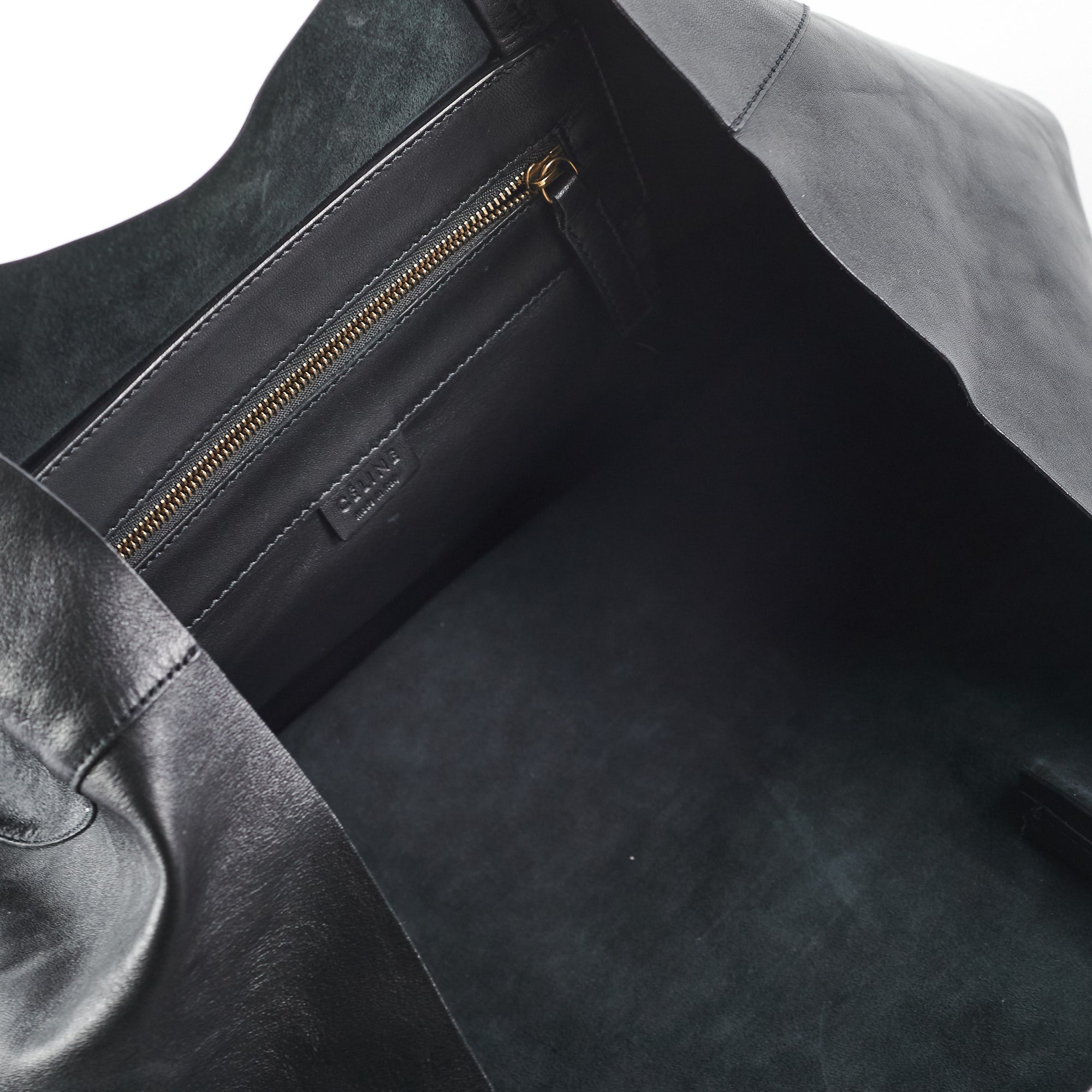 Celine Black Leather Tote Bag for Women - Stylish & Spacious Handbag for Work, Travel & Everyday Use