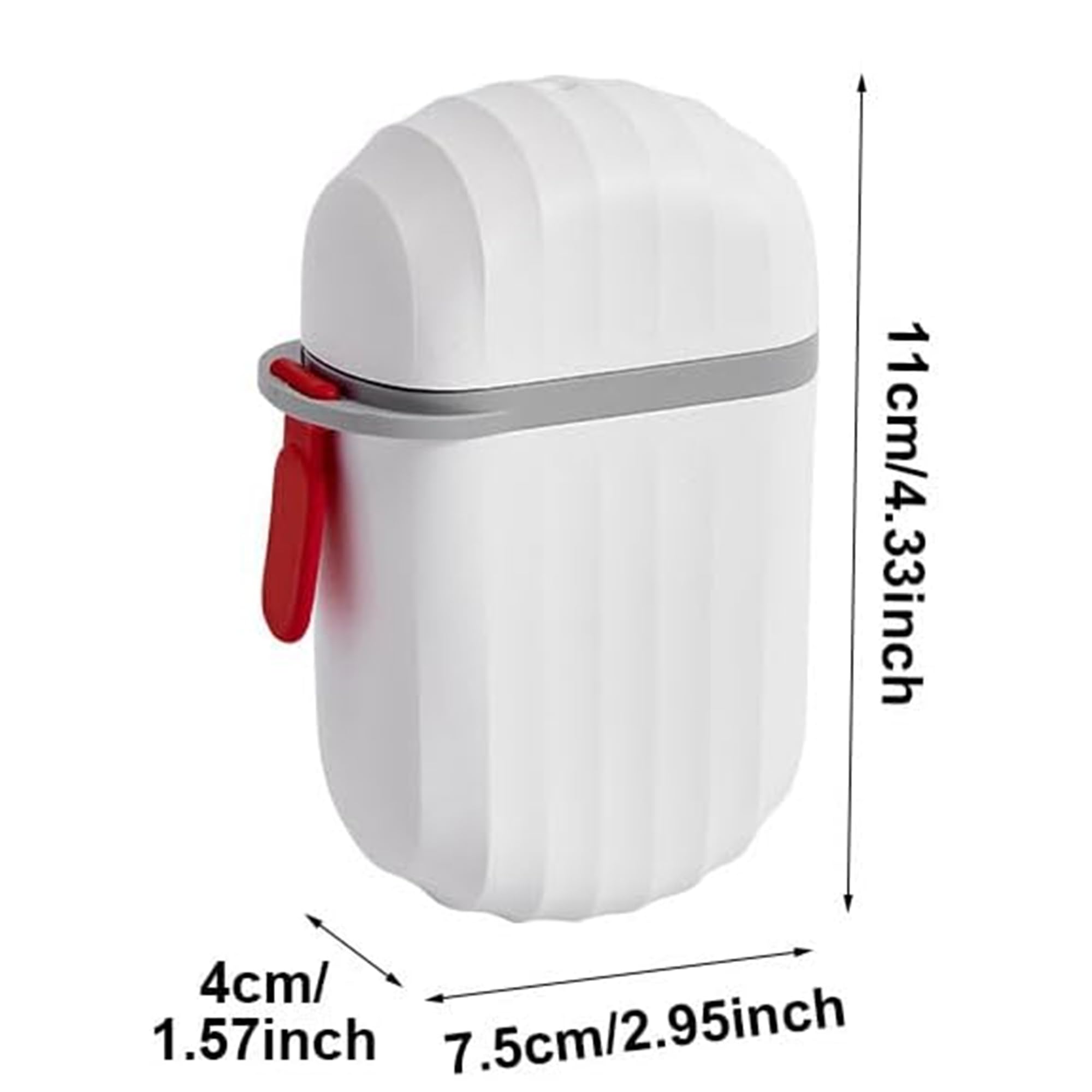 Hian 2-Pack Leak-Proof Plastic Soap Bar Containers | Lightweight Travel Soap Holder with Secure Grip Design | Perfect for Shower, Gym, Camping, Hiking & Travel Accessories | White