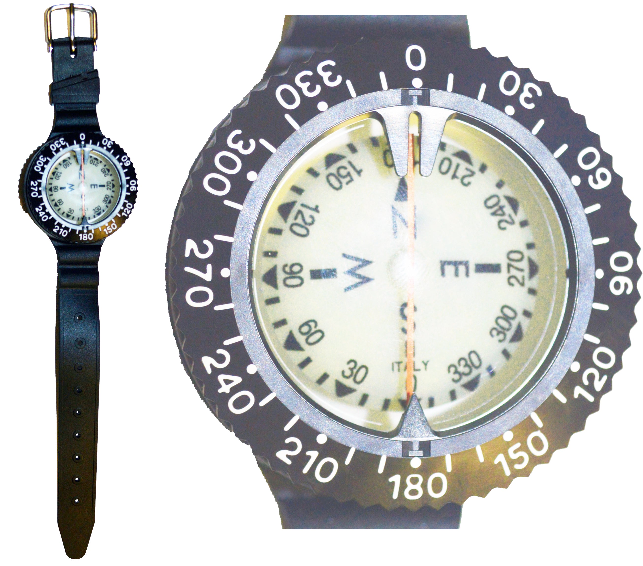 Polaris Wrist Compass for Hiking, Camping & Outdoor Navigation - Durable Wrist-Mounted Survival Compass for Backpacking, Hunting & Adventure Sports