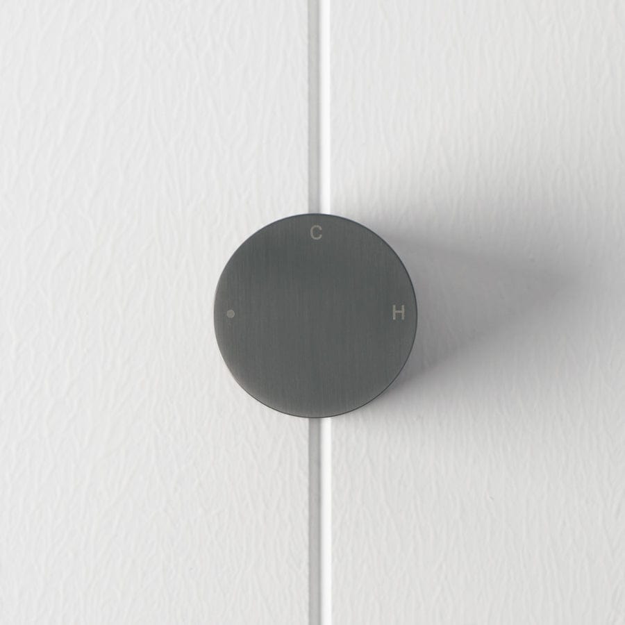 Progressive Round Wall Mixer in Gunmetal Finish - Perfect for Kitchen, Bathroom, and Commercial Use