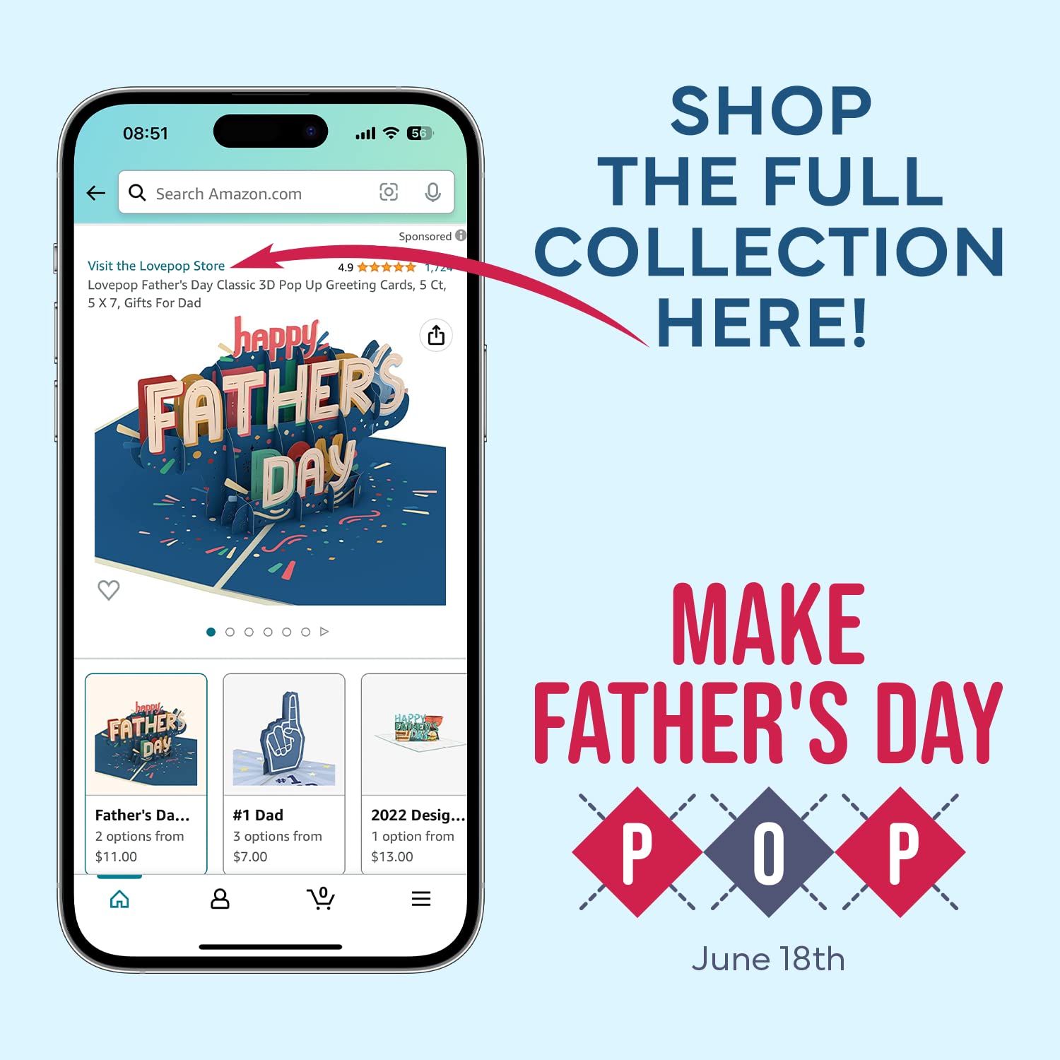 Lovepop Marvel Spider-Man 3D Pop-Up Greeting Card for Father's Day - Handcrafted Beyond Amazing Dad Card - 5