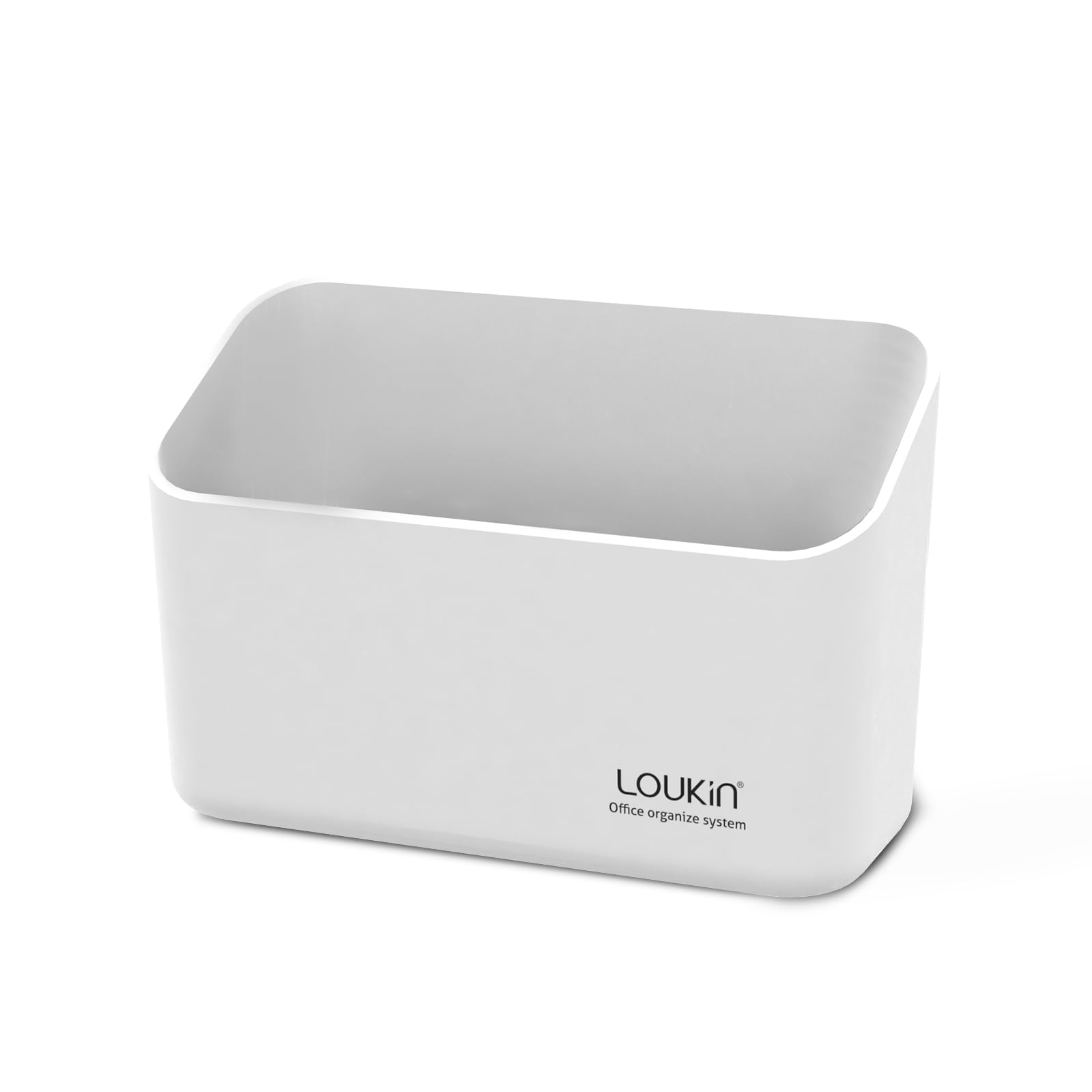 Loukin Magnetic Marker Holder - Dry Erase Marker & Remote Control Organizer - Strong Magnetic Storage for Whiteboards, Fridge, Office & Home (White) - Perfect for Classroom, Kitchen & Workspace Organization