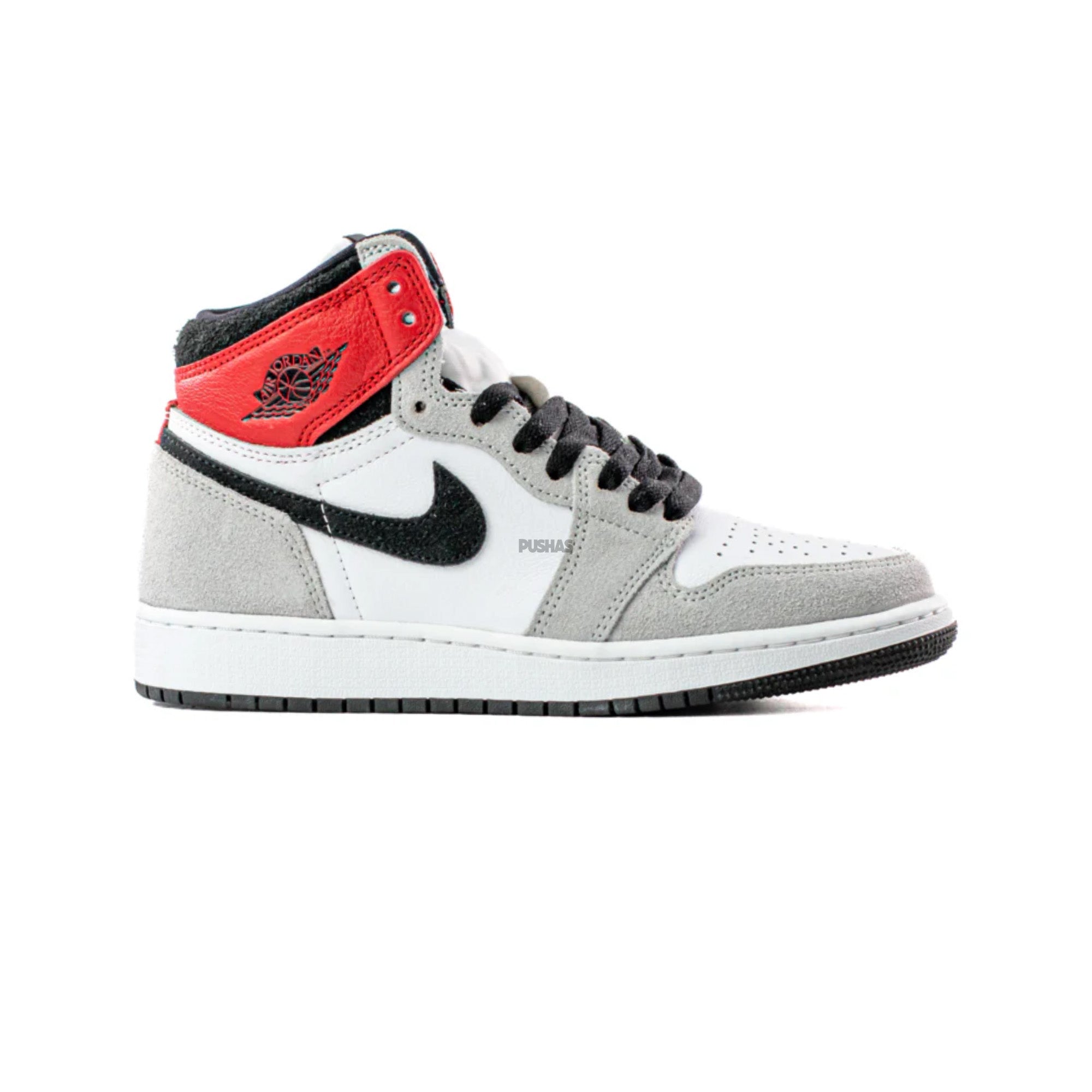 Air Jordan 1 High 'Light Smoke Grey' GS - Retro Basketball Shoes for Women & Kids - Perfect for Streetwear, Sneaker Collection & Casual Fashion