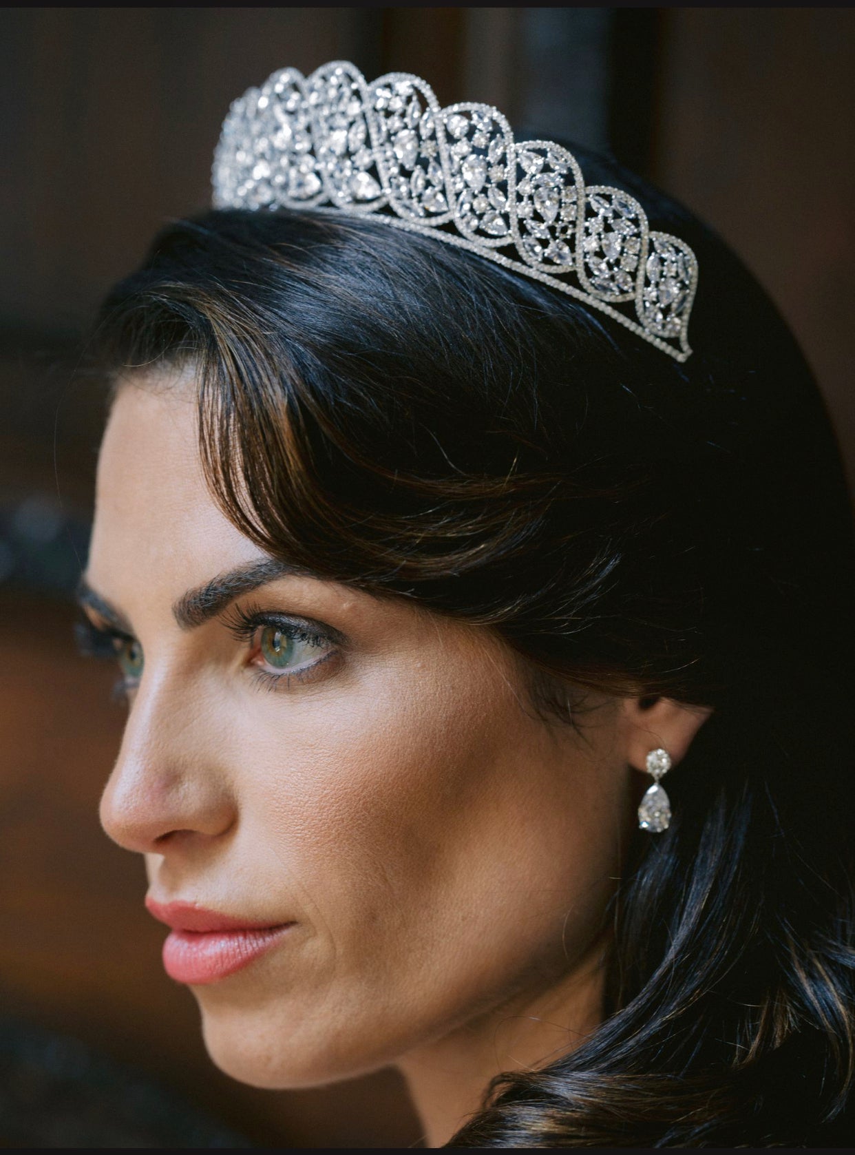 Delia Tiara - Elegant Rhinestone Bridal Hair Accessories for Weddings, Prom & Special Occasions