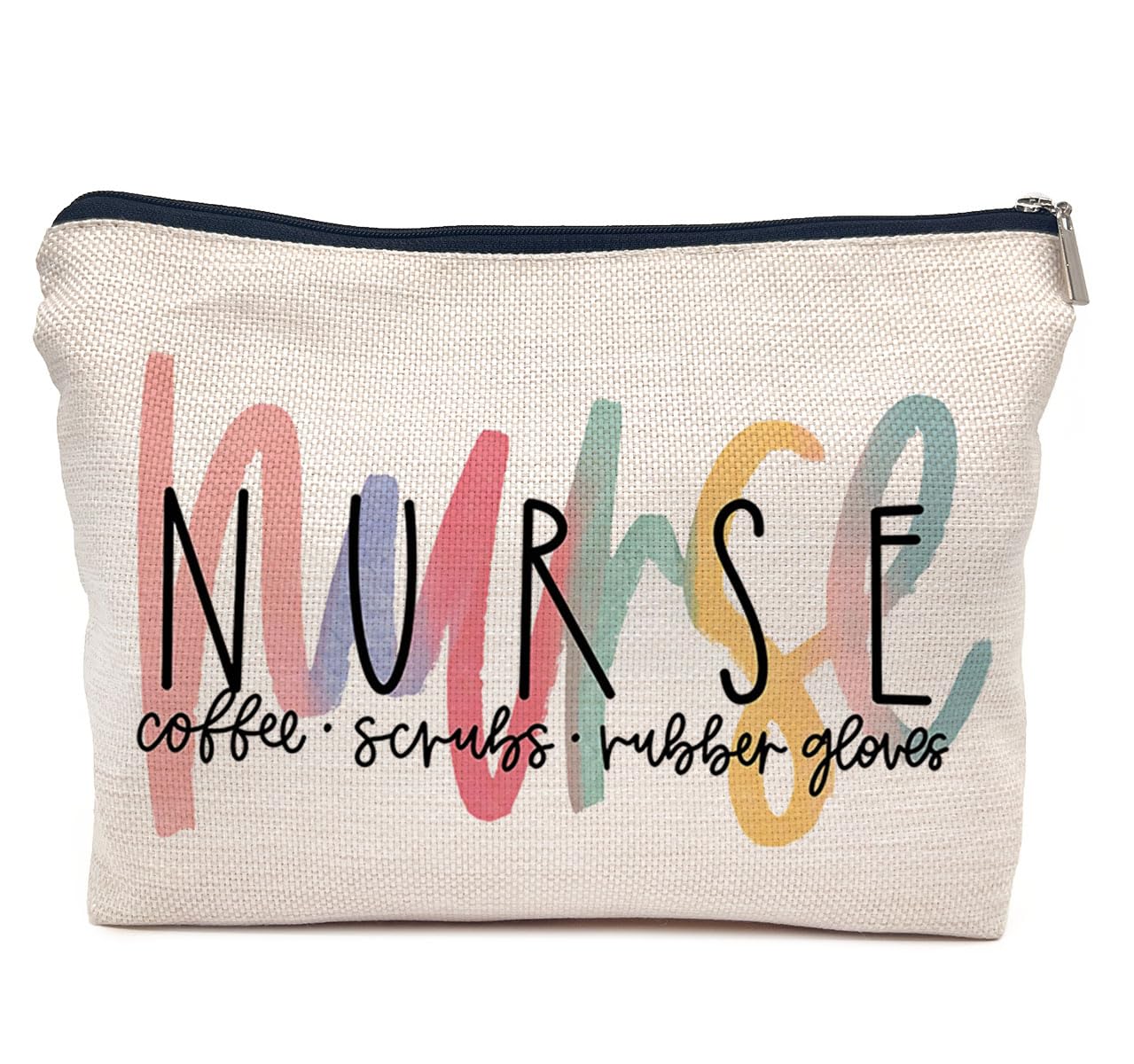 Nurse Makeup Bag for Women - Large Travel Cosmetic Organizer with Zipper, Perfect Toiletry Pouch for Nurses & Healthcare Workers | Great Nurse Appreciation Gift for Work, Hospital & Travel Use