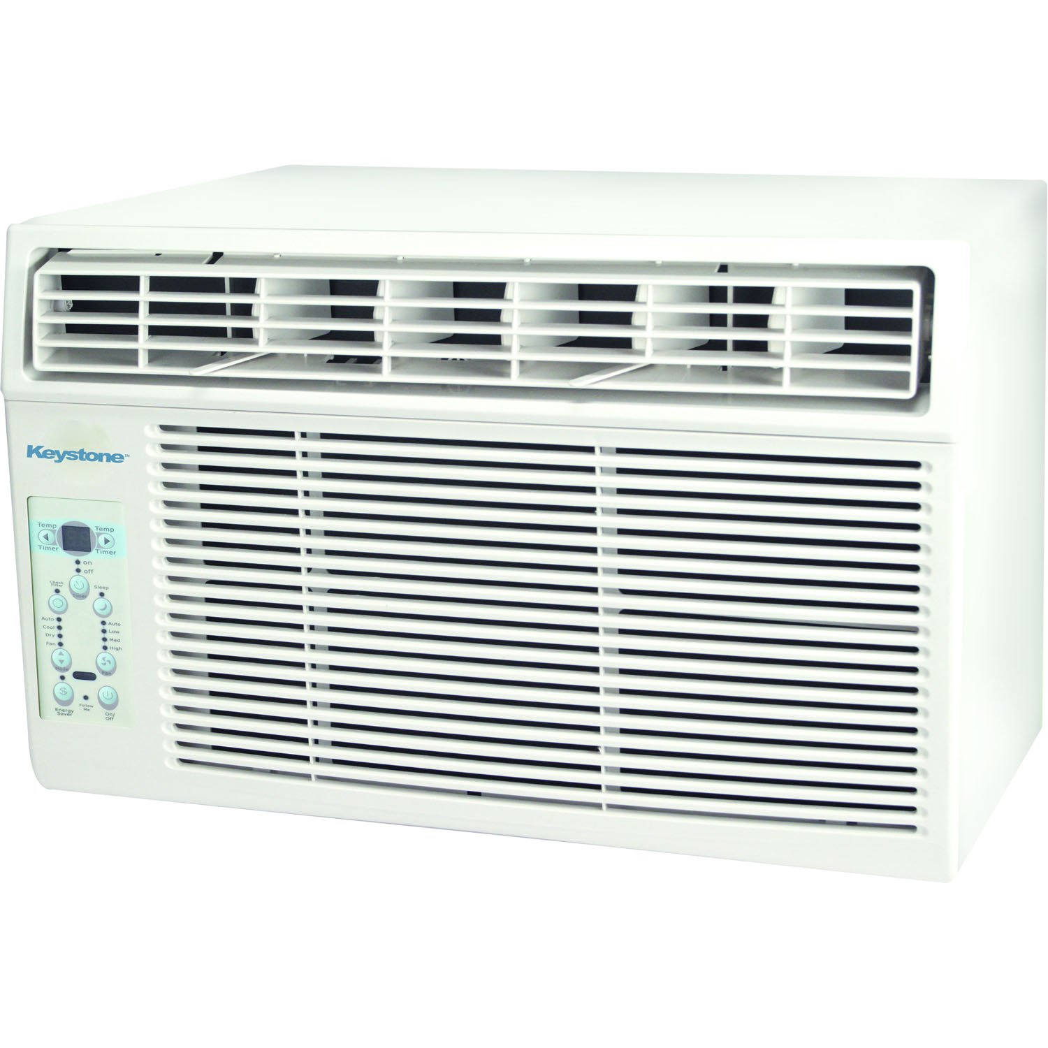 Keystone 10,000 BTU Energy Efficient Window Air Conditioner with LCD Remote Control - Perfect for Bedrooms, Offices & Small Spaces - White