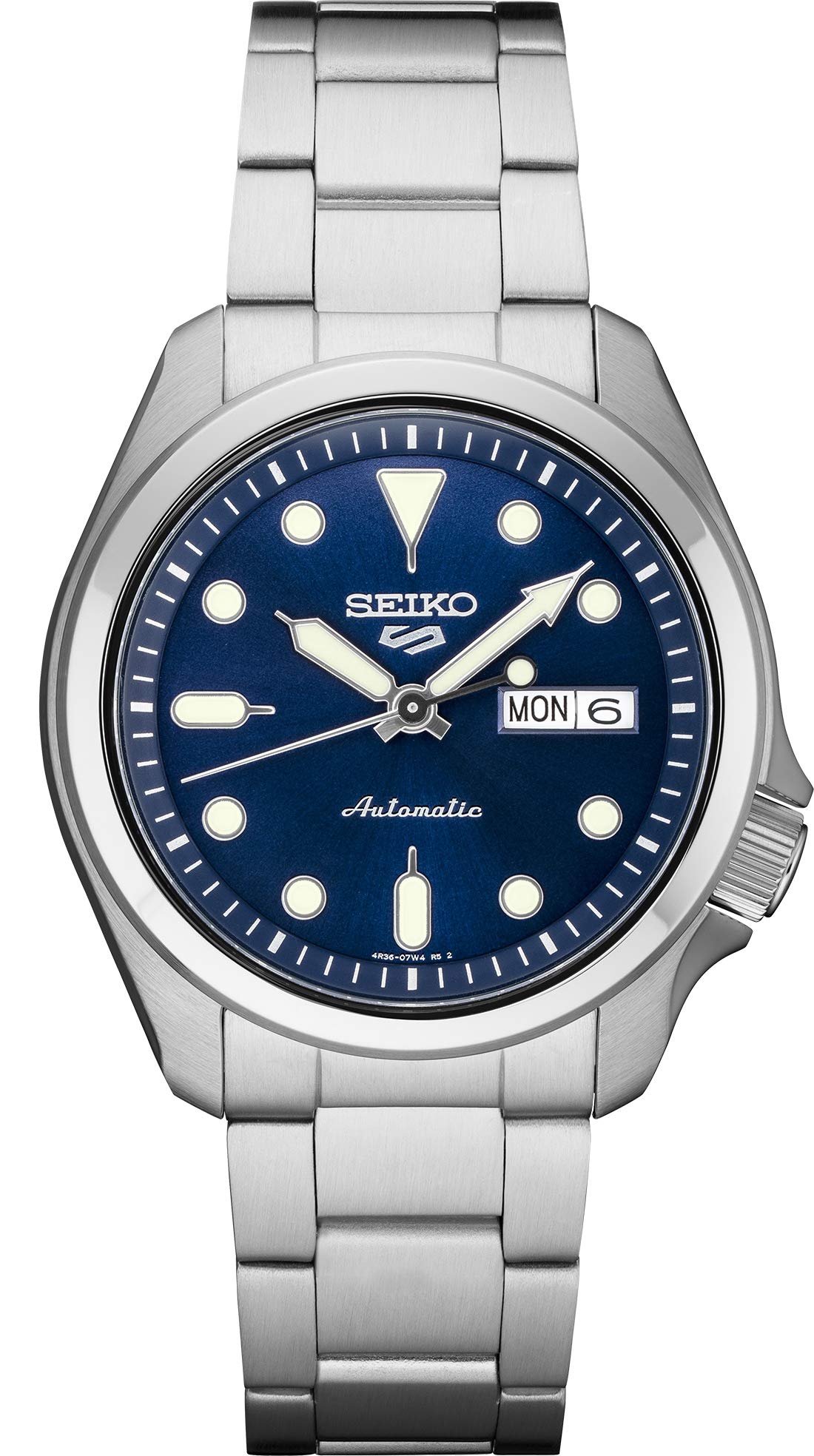 SEIKO 5 Sports Automatic Men's Watch with Day/Date Calendar, LumiBrite Hands & Markers, Rotating Bezel, 100m Water Resistant - Perfect for Diving, Swimming & Everyday Wear
