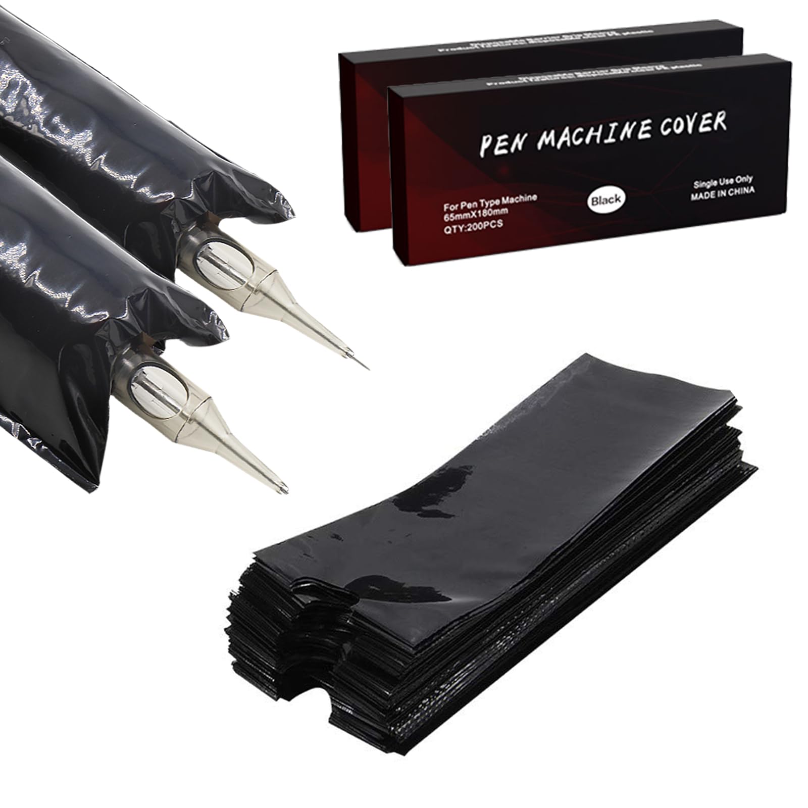 TONBAO 400 Pcs Large Machine Pen Covers - 3