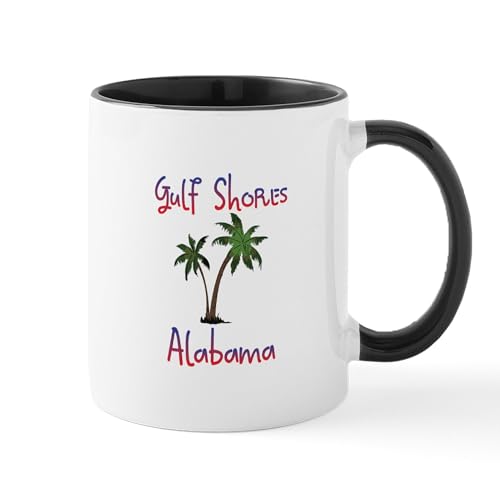 White/Black Inside - Gulf Shores Alabama Mugs