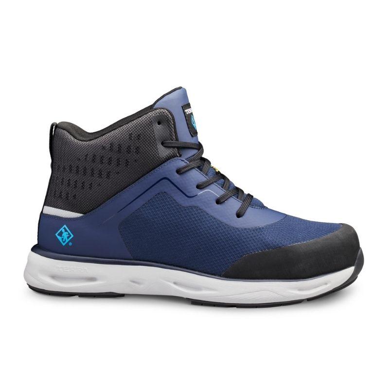 Terra Lites MID TR0A4NS3IE0 SD Unisex Composite Toe Athletic Safety Shoes - Blue | Lightweight Work Shoes for Construction, Warehouse & Industrial Safety | OSHA Compliant Slip Resistant Work Boots