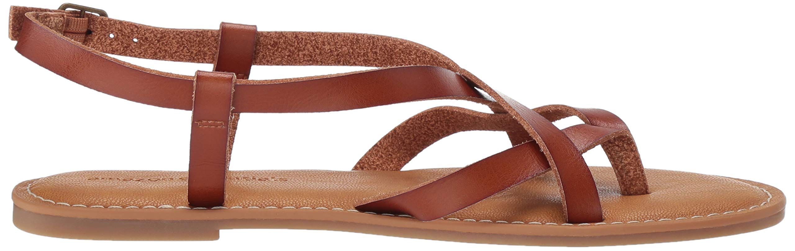 Amazon Essentials Women's Casual Strappy Sandal - Comfortable Summer Flat Sandals for Women, Breathable Lightweight Beach Shoes | Perfect for Walking, Travel, and Outdoor Activities