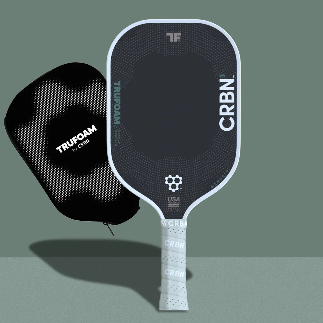 CRBN³ TF Genesis Hybrid Pickleball Paddle - Premium Carbon Fiber Paddle for Competitive Play & Recreational Games