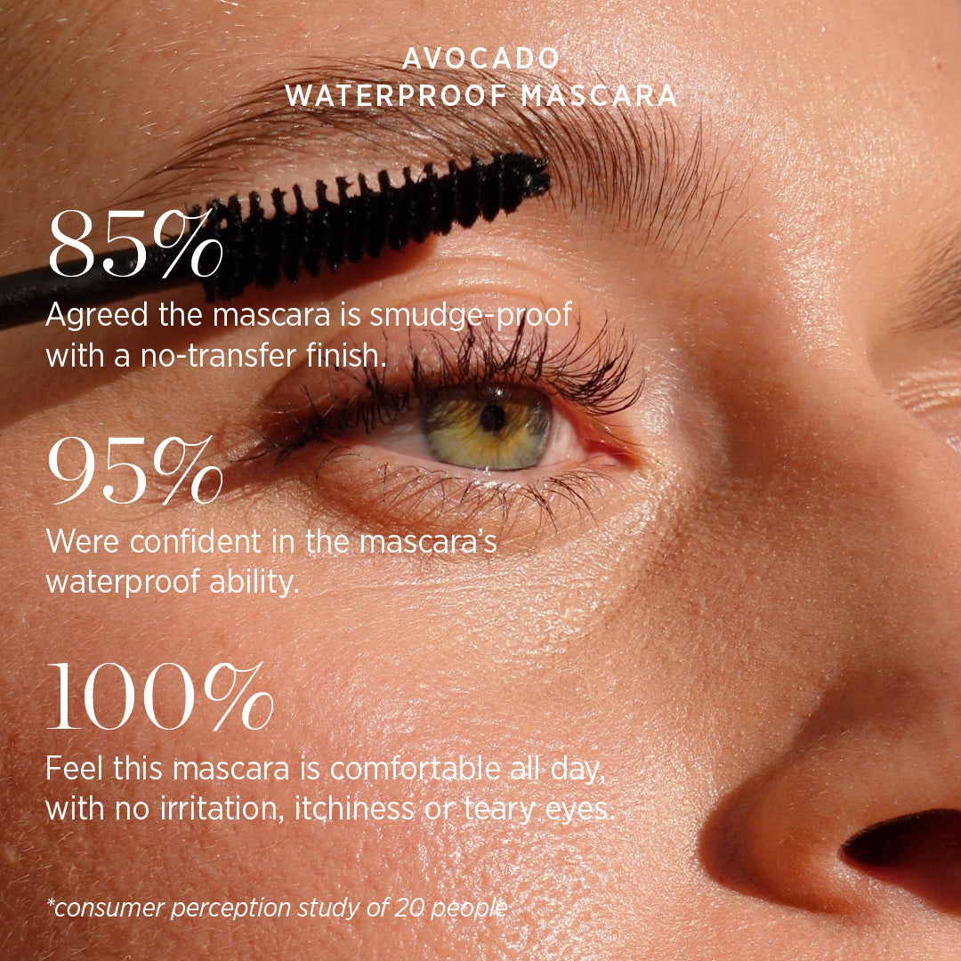 Long-Lasting Waterproof Avocado Mascara - Smudge-Proof & Volumizing for Swimming, Gym & Rainy Days