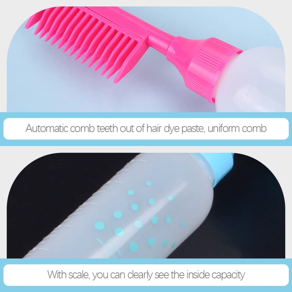 FRCOLOR 3-Piece Hair Dye Kit with Scale - Hair Coloring Bottles, Applicator Brush, Squeeze Bottles & Dye Comb - Professional Hair Bleaching & Styling Tools for Salon & Home Use