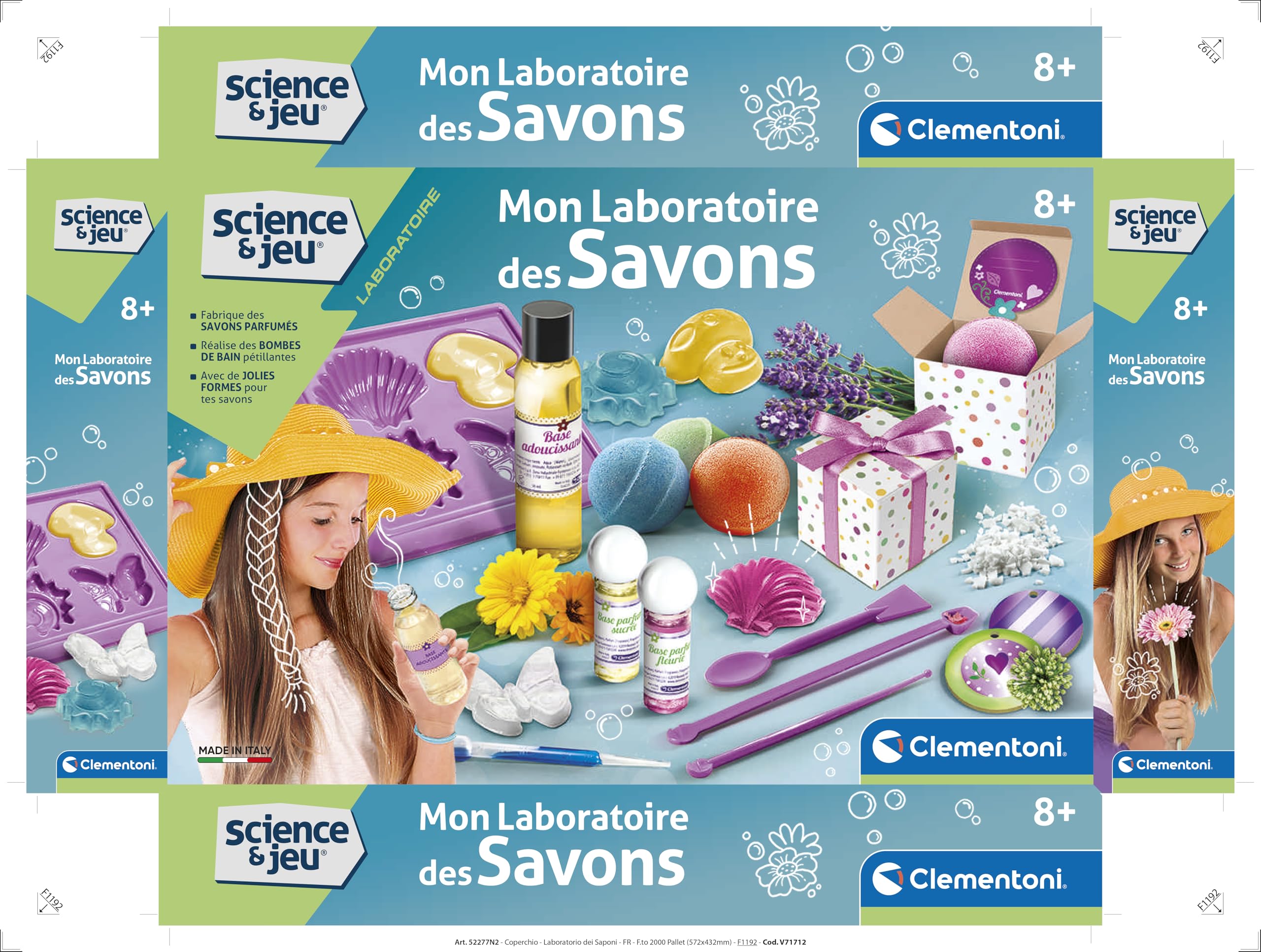 Clementoni Science & Play Soap Making Kit for Kids Ages 8+ | Made in Italy | STEM Educational Toy for Creative Bath & Craft Activities