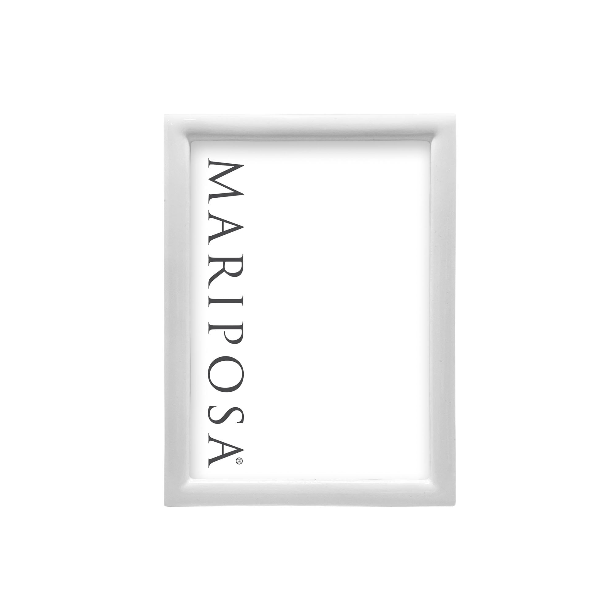 5x7 White Picture Frame - Elegant Main Line Design for Photos, Artwork & Certificates - Perfect for Home, Office & Gift Giving