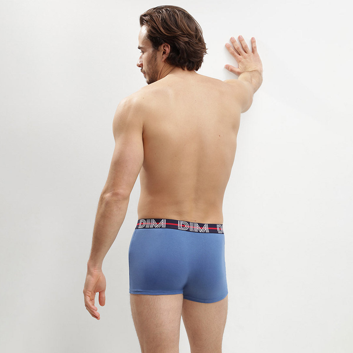 3 Pack Men's Boxer Briefs - Red, Navy & Light Blue - Soft Breathable Cotton Underwear for Daily Wear, Gym & Sleep