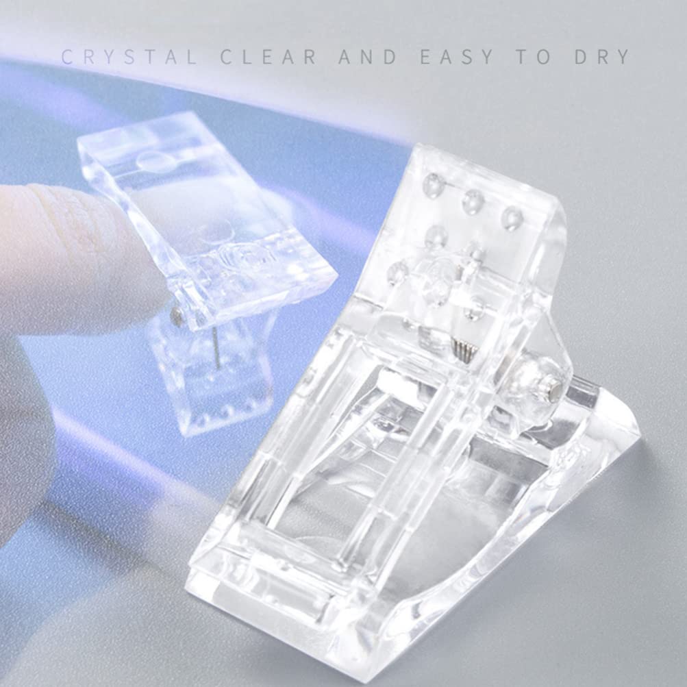 15pcs Nail Art Tip Clips - Professional Manicure Extension Clamps for Acrylic & Gel Nails - Durable Nail Art Fixing Tools for Salon & Home Use - Perfect for DIY Nail Extensions, Press On Nails & Nail Art Designs