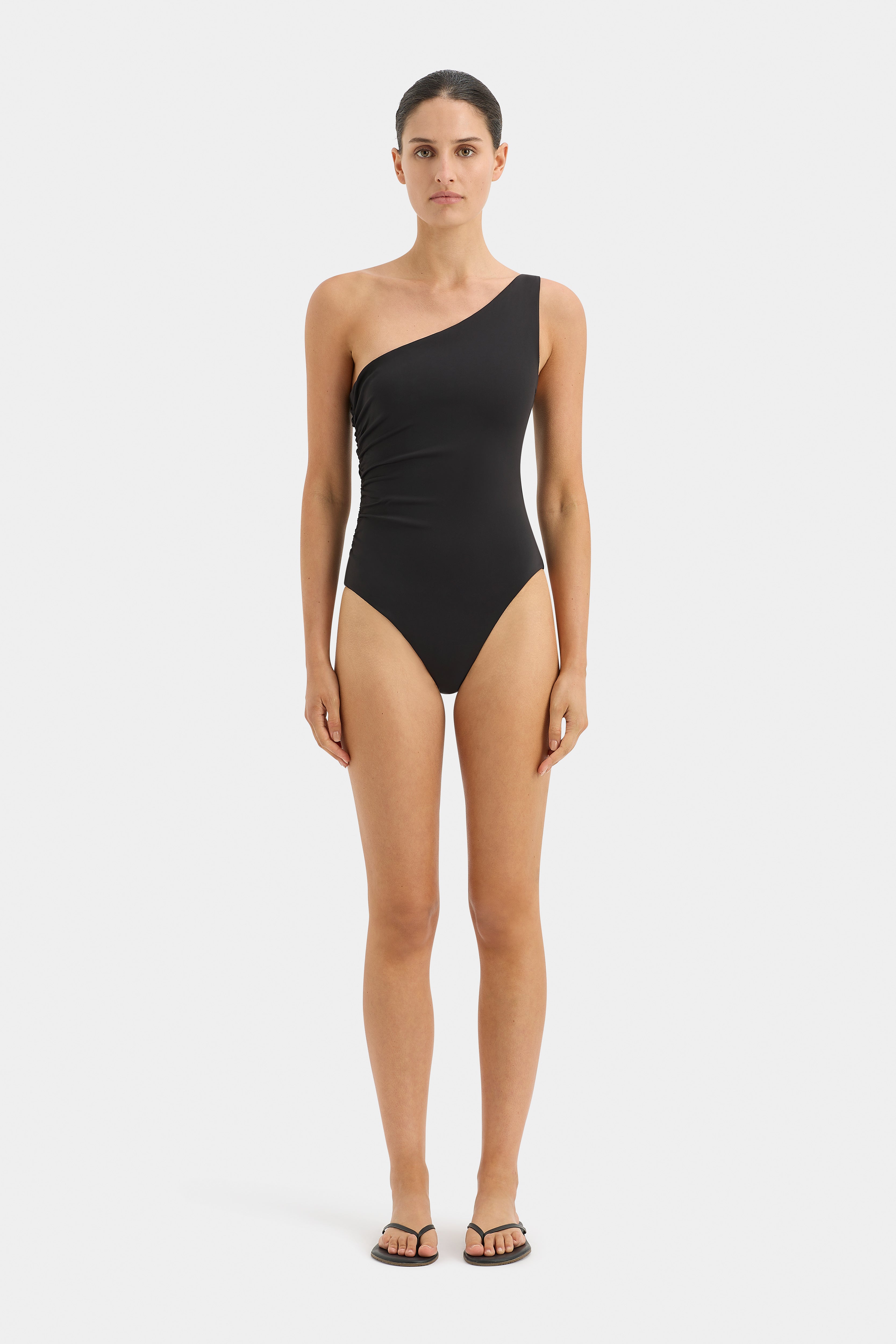 Hendry One Shoulder One Piece Swimsuit - Sexy Monokini Bathing Suit for Women, Perfect for Beach Vacation & Pool Party