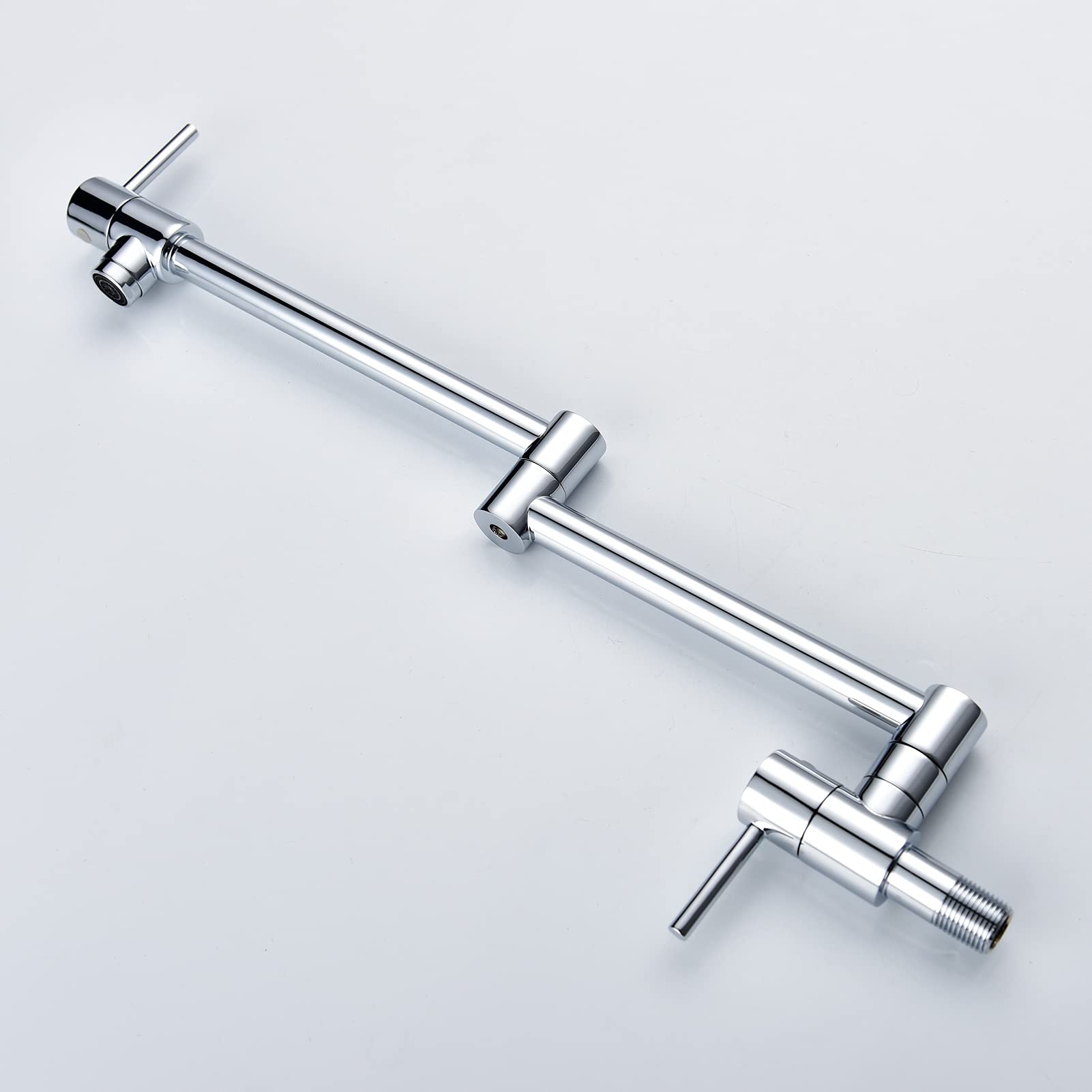 Brass Foldable Kitchen Faucet - 360° Rotatable Cold Water Tap with Chrome Finish | Perfect for Small Sinks, RVs, and Outdoor Kitchens