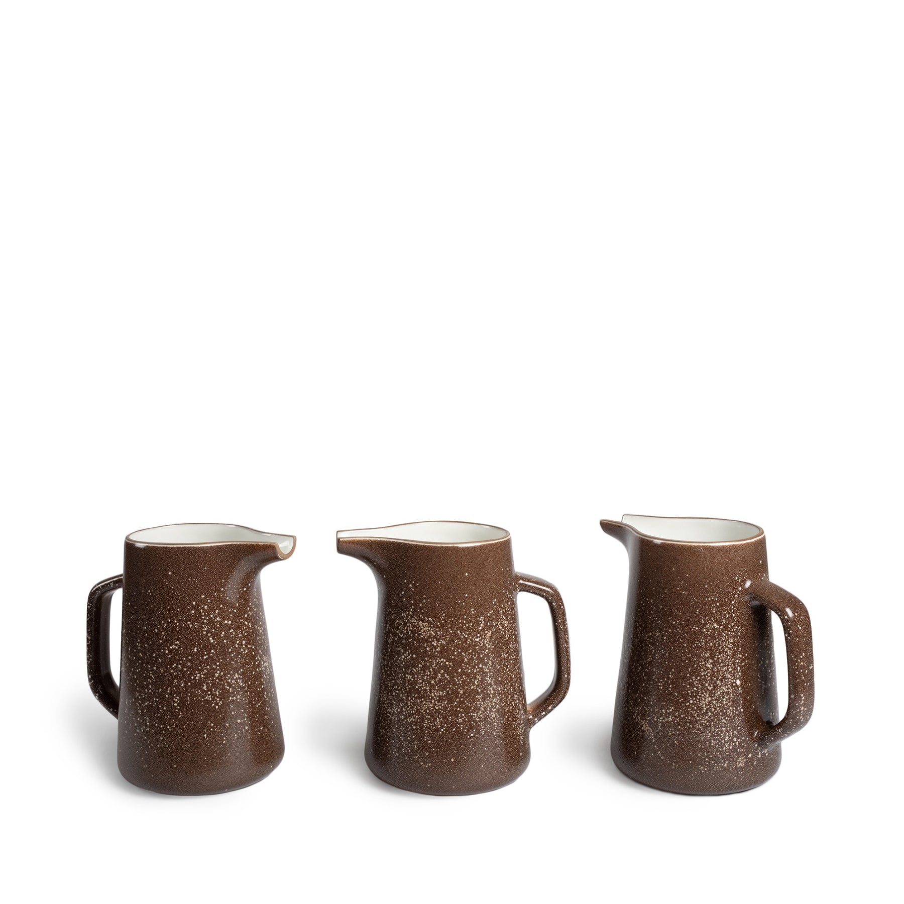 Matte Brown & Opaque White Large Pitcher - Perfect for Iced Tea, Lemonade & Water Serving at Parties, BBQs & Outdoor Gatherings