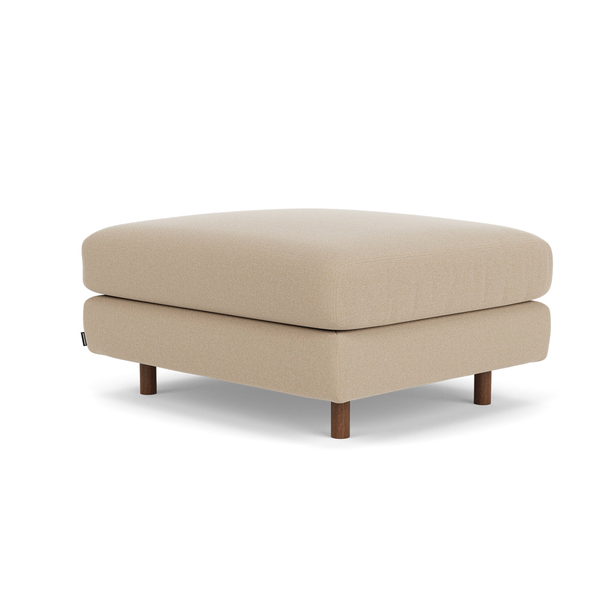 Dylan Fabric Ottoman - Soft and Stylish Footrest, Storage Bench, Living Room Accent Piece - Perfect for Small Spaces, Bedroom, or Lounge Area