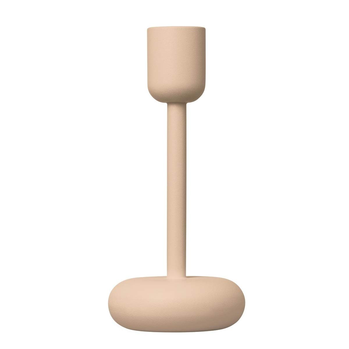 Iittala Steel Powder Candle Holder - 183mm Modern Scandinavian Home Decor for Living Room, Dining Table & Wedding Centerpieces