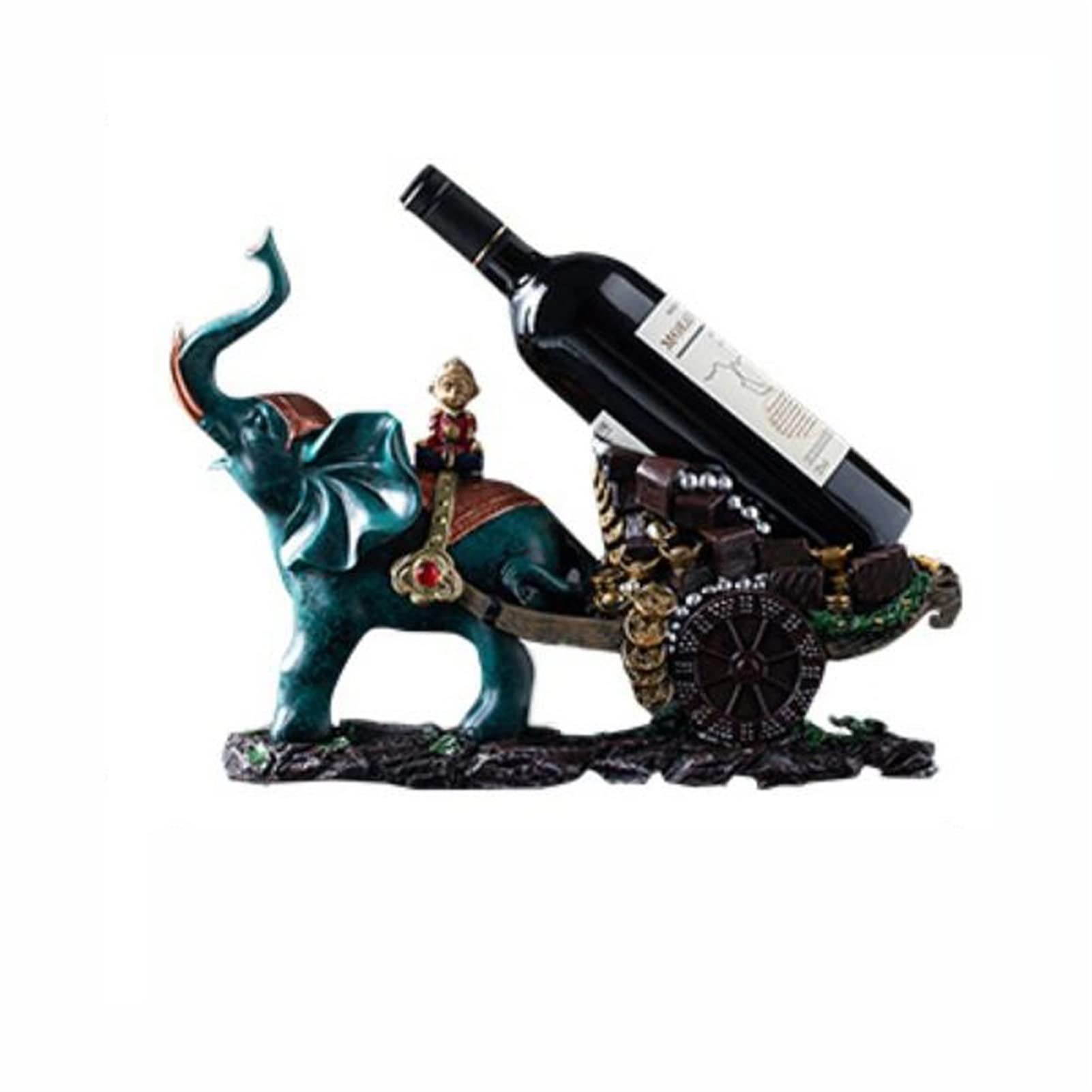 European Style Resin Wine Rack - Creative Countertop Wine Holder for Home Decoration | Wine Storage Cabinet for Living Room, Kitchen & Dining Room | Perfect for Wine Bottle Display & Home Decor