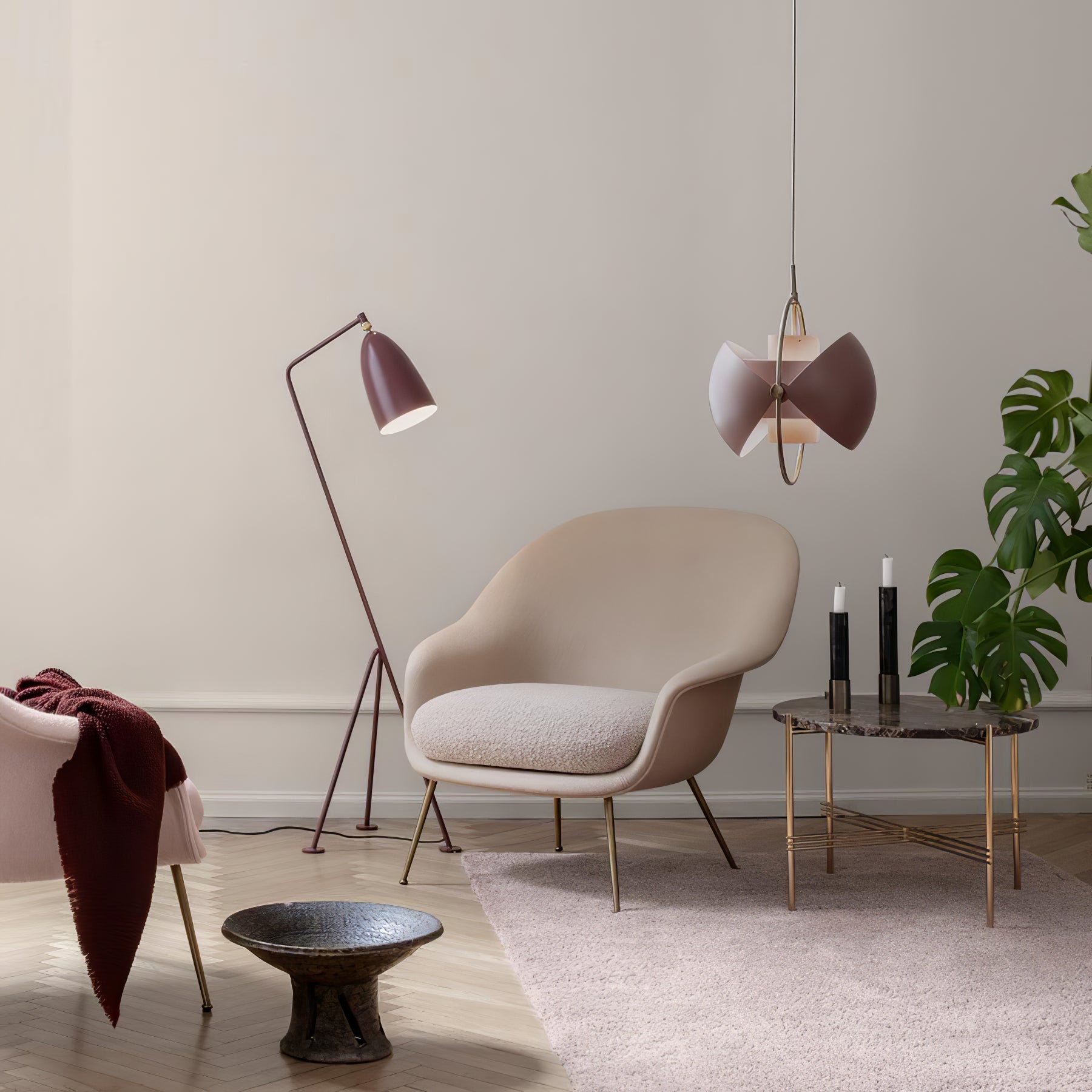 Unique Deformed Ball Pendant Light - Modern Handmade Glass Ceiling Fixture for Living Room, Dining Room & Bedroom Lighting