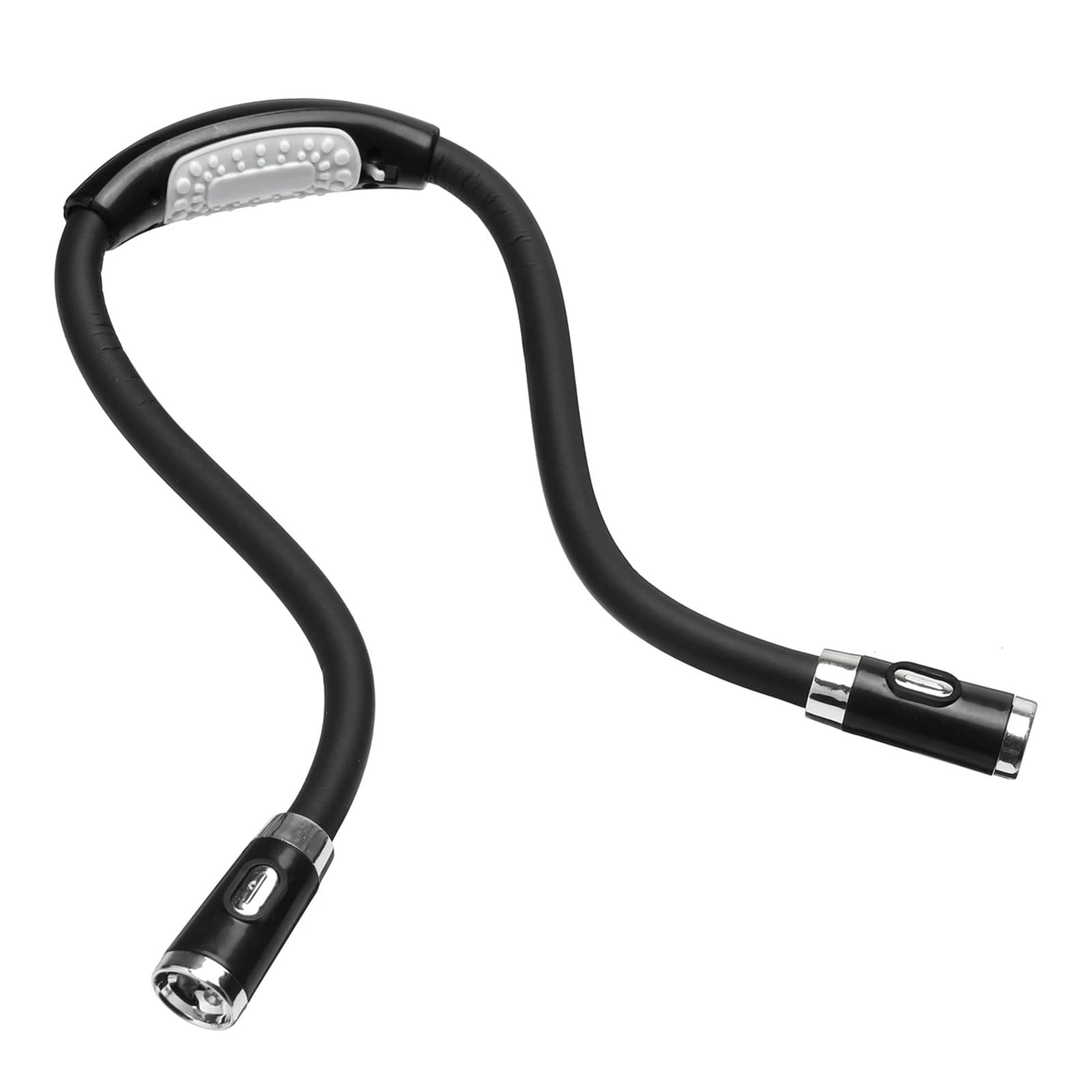 Rechargeable LED Neck Reading Light - Hands-Free Flexible Book Light for Students, Night Reading & Study - Black | Perfect for Bedtime Reading, Travel, and Camping