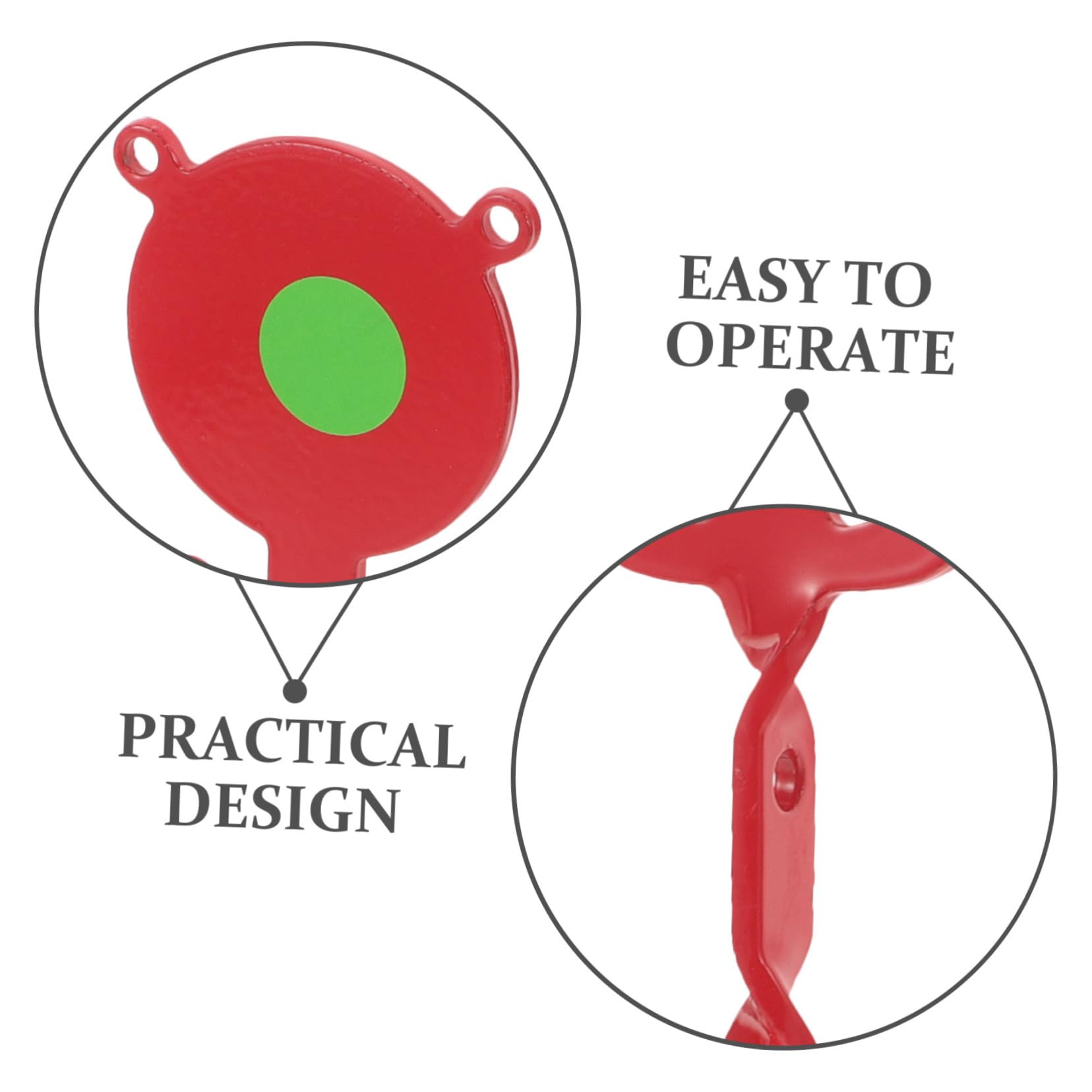 Premium Red Iron Outdoor Game Toy - Fun Plaything for Backyard, Picnic & Camping Activities