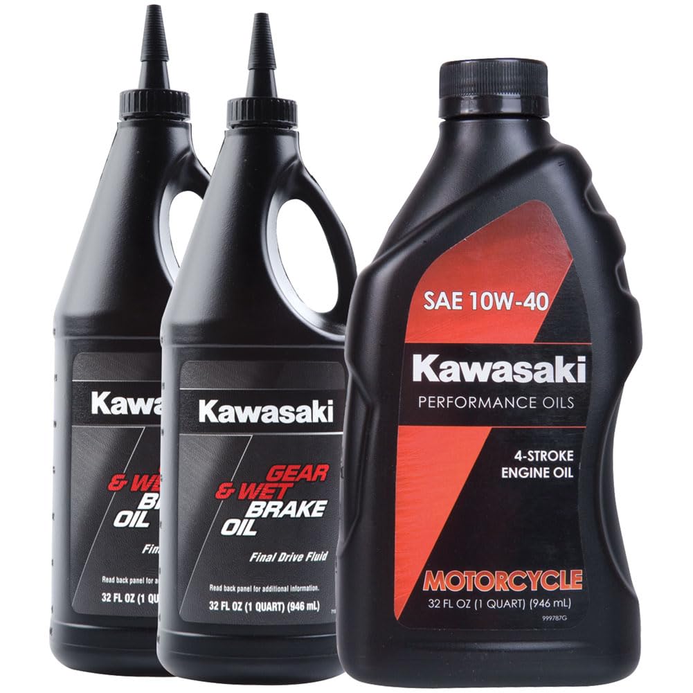 TUSK Drivetrain Oil Change Kit with Kawasaki Oil for Kawasaki Teryx 750 2008-2013 | Complete ATV/UTV Maintenance Solution for Off-Road Adventures